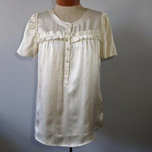 Silk Short Sleeved Blouse